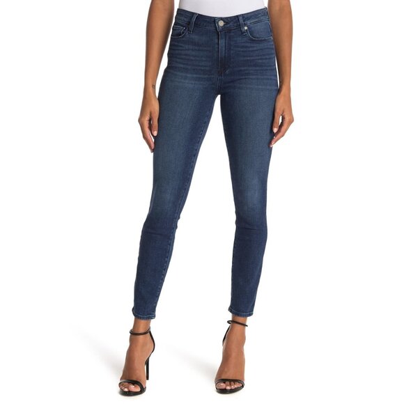 NWT Paige Womens Size 32 32x29 1/2 Hoxton Ankle Skinny Jean in Tonal Layland NEW - Picture 1 of 4